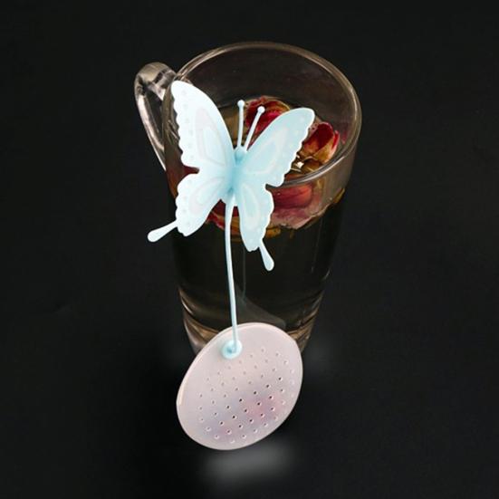 Silicone Butterfly Strainer Tea Shaped Tea Infuser for Filter Gift Tea Lover