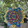 12 Inch Foldable Wind Spinner 3D Mandala Hanging Decor Rotating Wind Chime  Balcony Decor