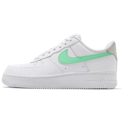 Baskets Air Force 1 07 Blanc Vert Fluorescent Femme Light-Bone 315115-164