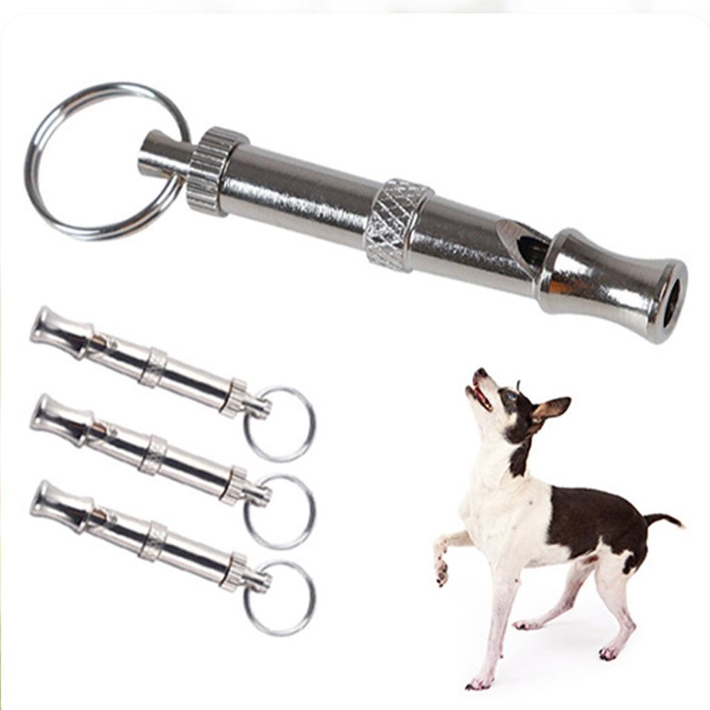 Dog Training Whistle Stop Barking Device Ultrasonic Training Flute Silent Whistle Control Tool Puppy Train Keychain Pet Supplies
