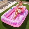 Joyfy Opblaasbare Zonnebad Zwembad Lounger Drijver 70" X 46" Zwembad Drijvers Volwassene Met Kussen Zonnebad Bed Lounge Voor Zomer Waterfeest