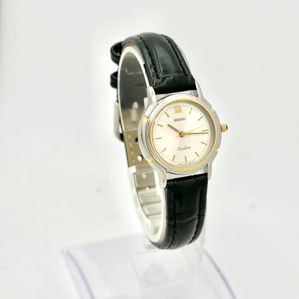 SEIKO Exceline Ladies Watch 100285 with New Strap [New Battery] 1F21-0D90