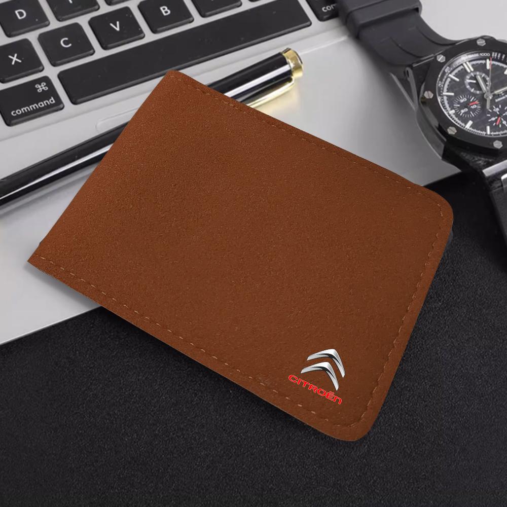 

1PC TUMBLED LEATHER MATERIAL Auto Driver License Bag Car Driving Documents Case Credit Card Holder For Citroen C2 C3 C5 C4L DS3 1pc