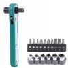 1 4  Wrench Screwdriver Ratchet Handle with Interchangeable Driver Bits and Sockets