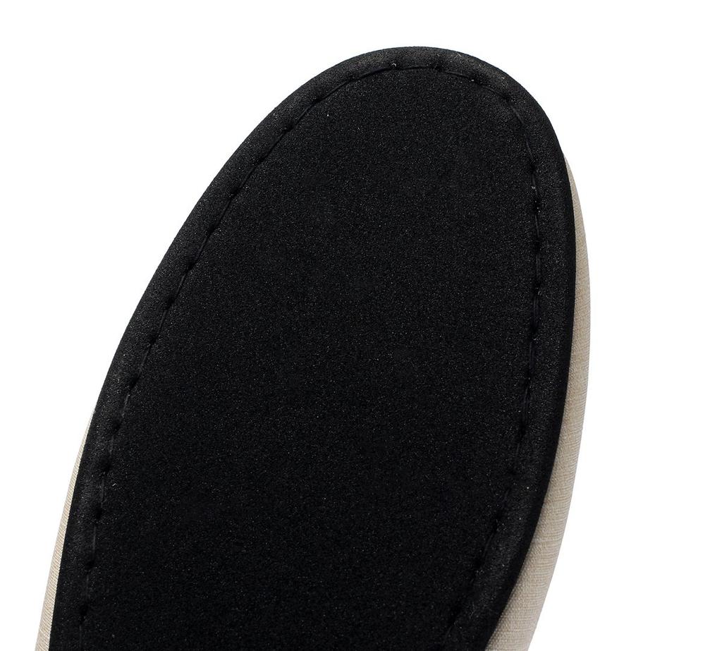 And Sodium Vinyl Leather Slippers In 1 Pair or [MOONROOM] [Wipeable] [Stain-Resistant] [Alcohol-Resistant Hypochlorite-Resistant] Fabric-Look
