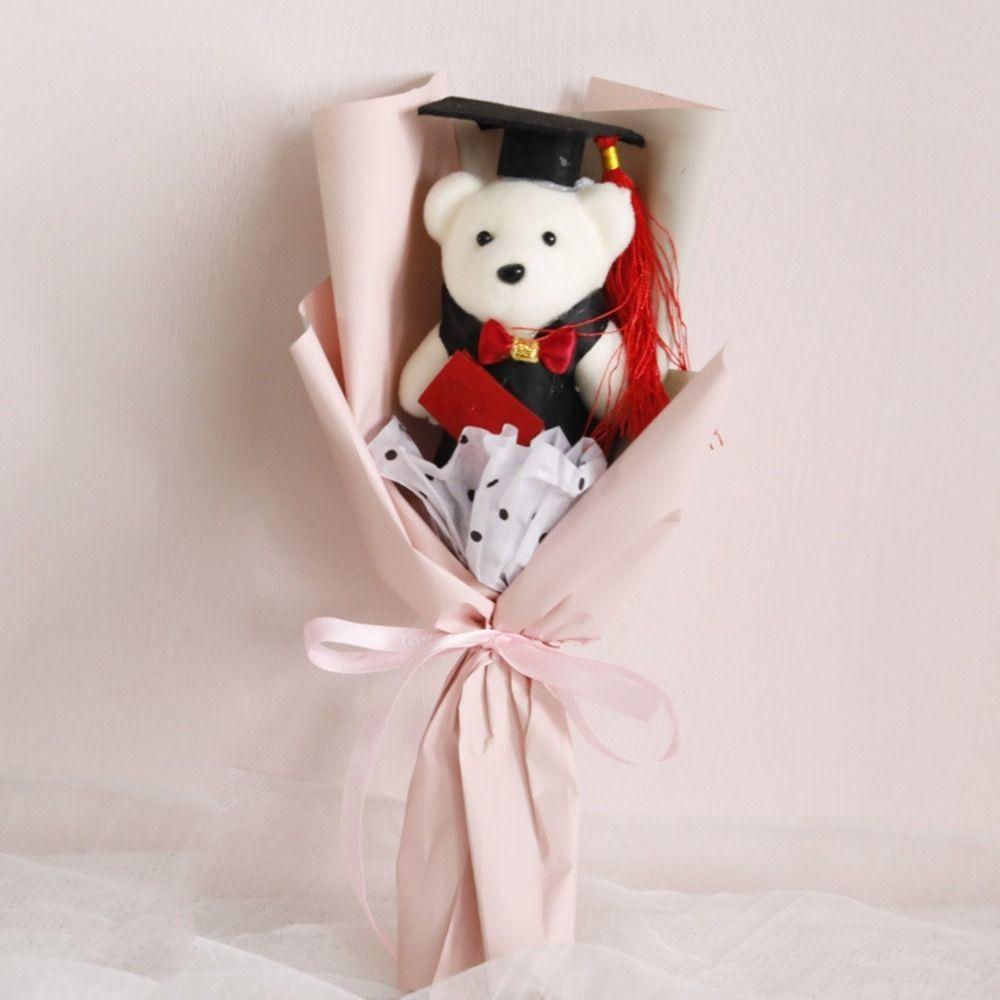 Stuffed Little Bear Doll Bouquet Cartoon Simulated Bear Doll Bouquet  Girl Birthday Gift