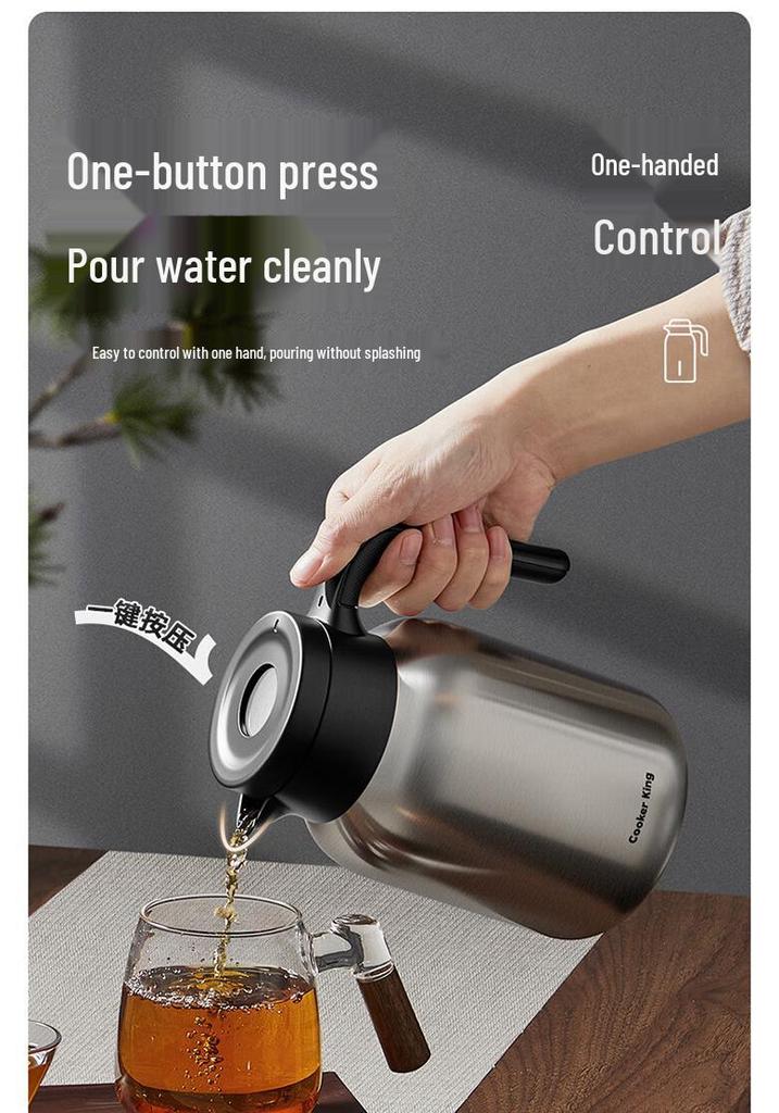 Chui Da Huang Large Capacity 316L Stainless Steel Insulated Thermos Flask - Ideal for Students and Dorms.