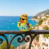 Yousheng Summer Beach Duck Figurine, Vacation Duck with Sunglasses, Weather-Resistant Compact Resin Ornament for Indoor Outdoor Garden Party