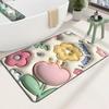Shower Rug Door Mat Kitchen Carpet Water Absorbent Bathroom Floor Mat Non Slip Quick Dry Soft Area Rug for Indoor Outdoor