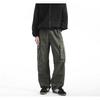 Men's Retro Punk Cargo Pants - Spring/Autumn 2025, Multi-Pocket, Heavyweight, Loose Fit, Straight Leg, Casual.