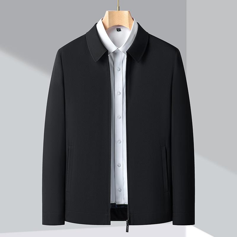 Middle-aged Business Executive Lapel Jacket Spring and Autumn New Middle-aged and Elderly Dad Dress Jacket Jacket