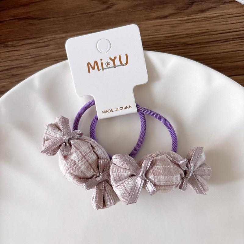 2pcs/set Children Candy Hairpins Fabric Plaid Girls Hair Clips Cute Barrettes Bangs Side Clip Hairclip Hair Headwear Accessories