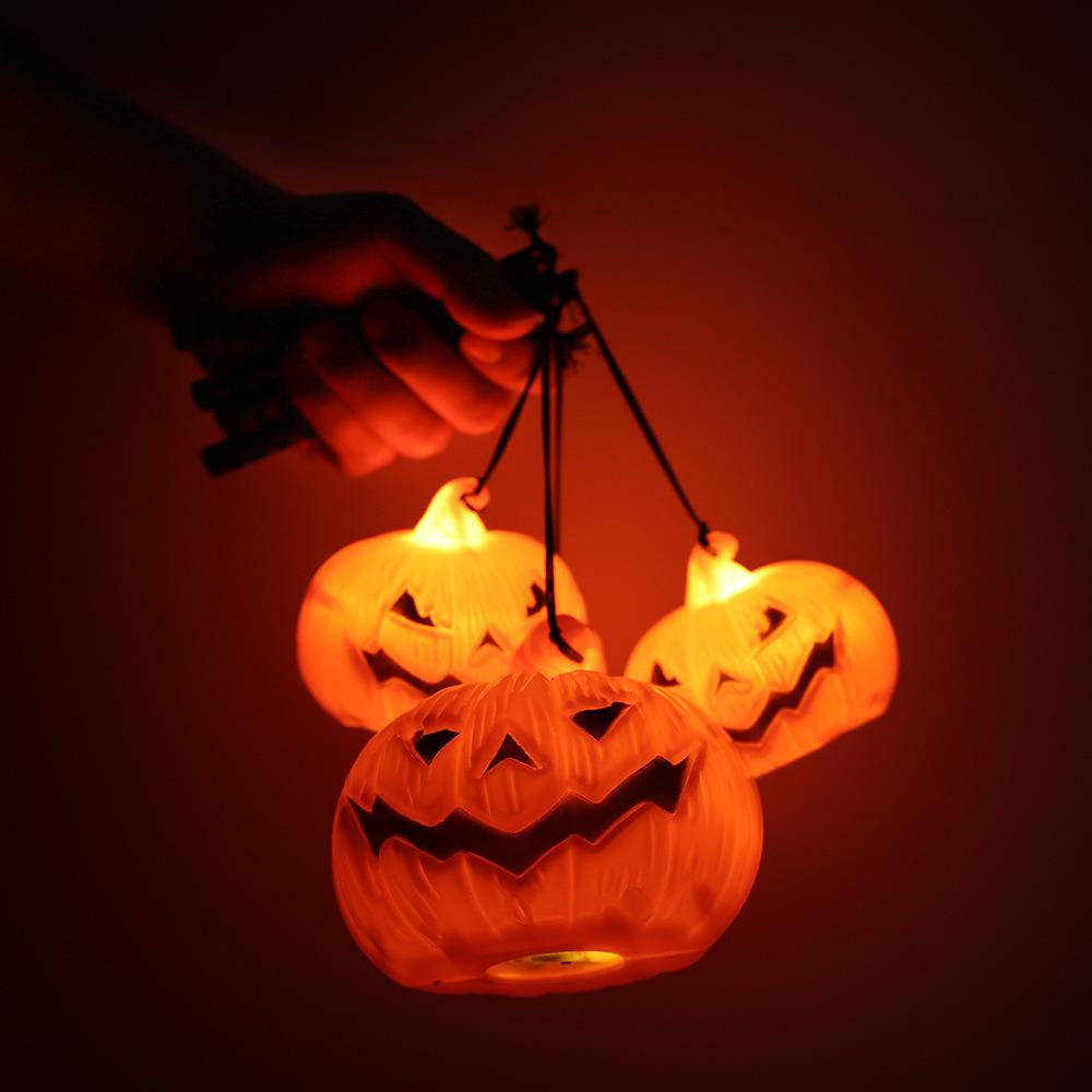 Halloween Pumpkin Lantern & Skeleton Ghost Decorations for Party Atmosphere