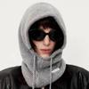100% Australia Wool Balaclava Hat Winter Knitted Hooded Caps Outdoor Warm One-Piece Neck Collar Beanies Hats Bonnet For Women