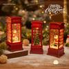 Christmas Luminous Night Light: Santa Claus & Snowing Tree Ornaments for Desktop & Window