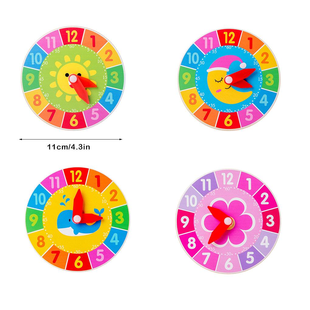 Toddlers Alarms Clock Toy Hour Second Cognition Clocks Toys Preschool Educational Teaching Aids for School Kindergarten