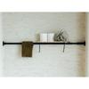 DRAW A LINE 002 Tension Rod B Black (D-B-BK) - Vertical and Horizontal Mounting, 115-190cm Wide, 15-2.5kg Load Capacity
