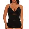 Model pentru corp pentru femei Îmbrăcăminte de modelare pentru controlul burticii Tancuri de compresie Cami Topuri Camisole cu decolteu în V, fără sudură, Transparență în talie