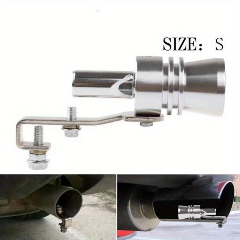 Modified Exhaust Non Sound Wave Simulator 2Pcs Motorcycle Tail Throat Turbo Whistle Car Exhaust Pipe Sounder Easy Installation