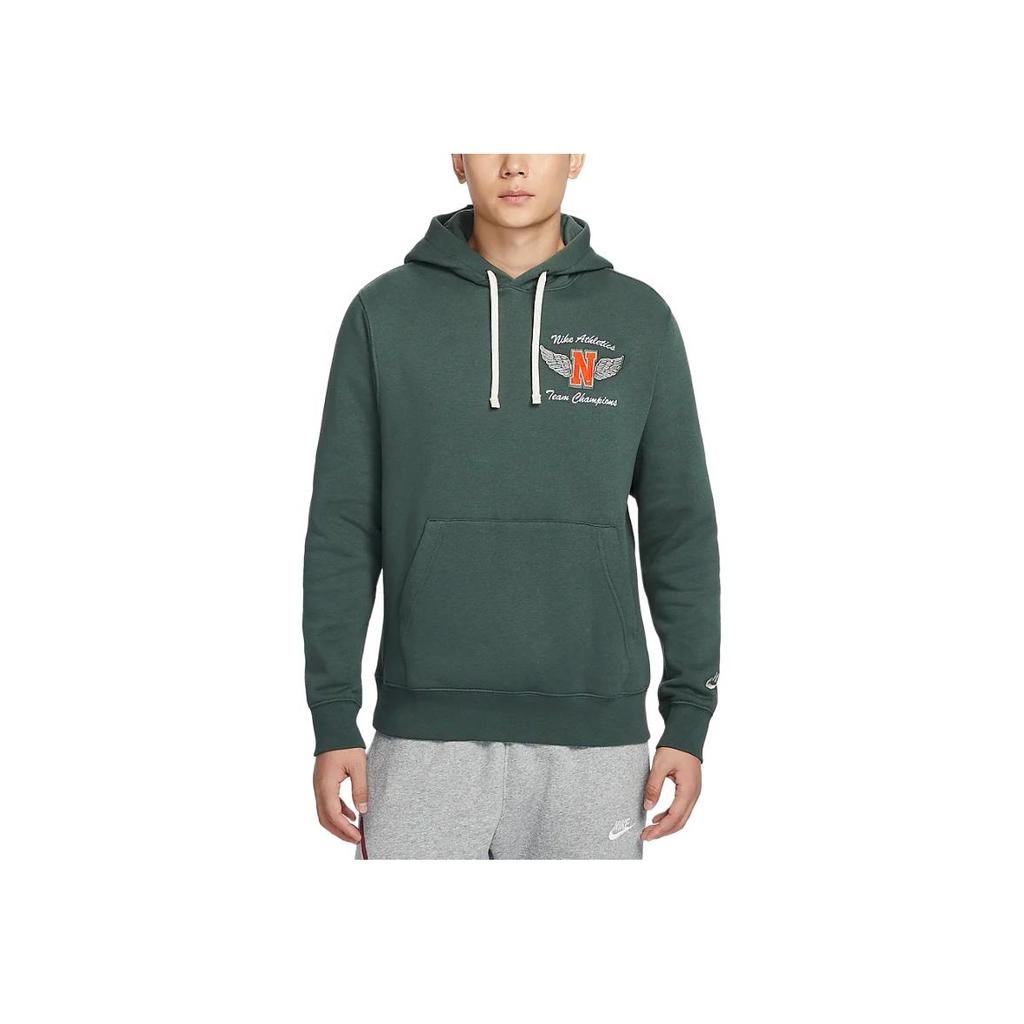 Nike Sportswear Club Comfortable Soft Fleece Pullover Hoodie Men hoodies Green HQ4952-338