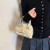 New small bag women's summer new fashion niche design messenger bag portable bowling bag