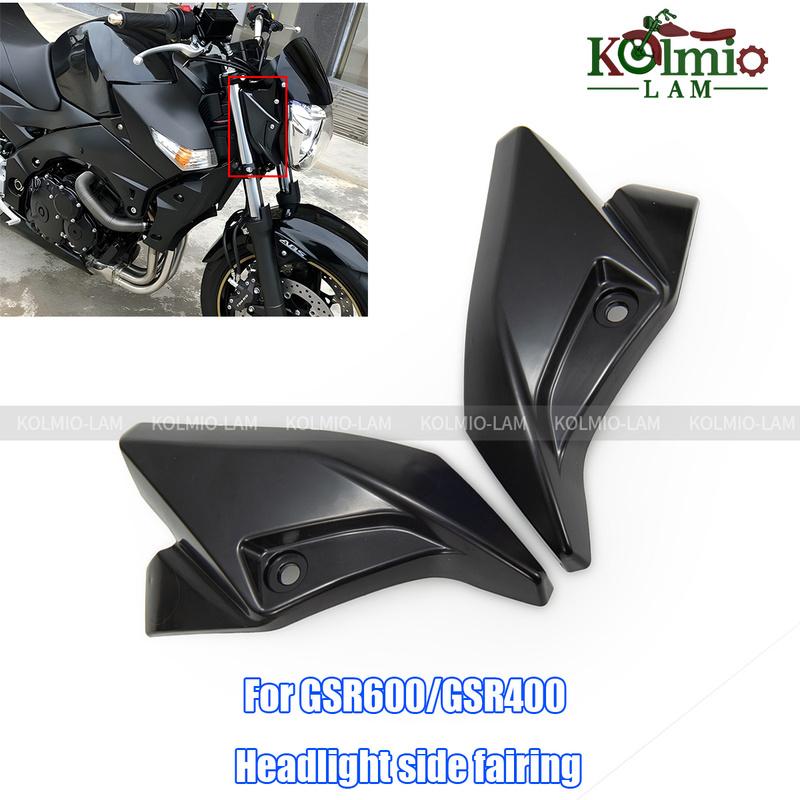 

Fit For 2006 - 2011 SUZUKI GSR400 GSR600 Motorcycle Headlight Side Fairing Cover GSR 400 GSR 600 BK400 BK600 2007 2008 2009 10