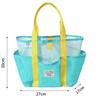 Large Capacity Mesh Beach Tote Bag for Outdoor Use