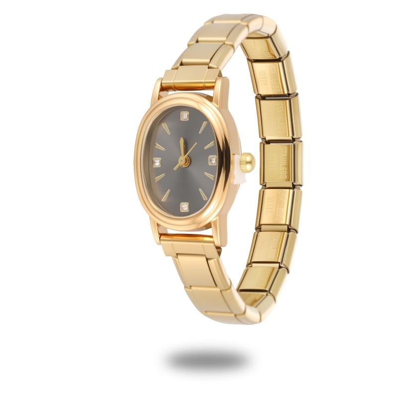 Vintage Luxury High Quality Women's Men's Stainless Steel Windmill Shaped Watch Bracelet For Friend Birthday DIY Jewelry Gifts