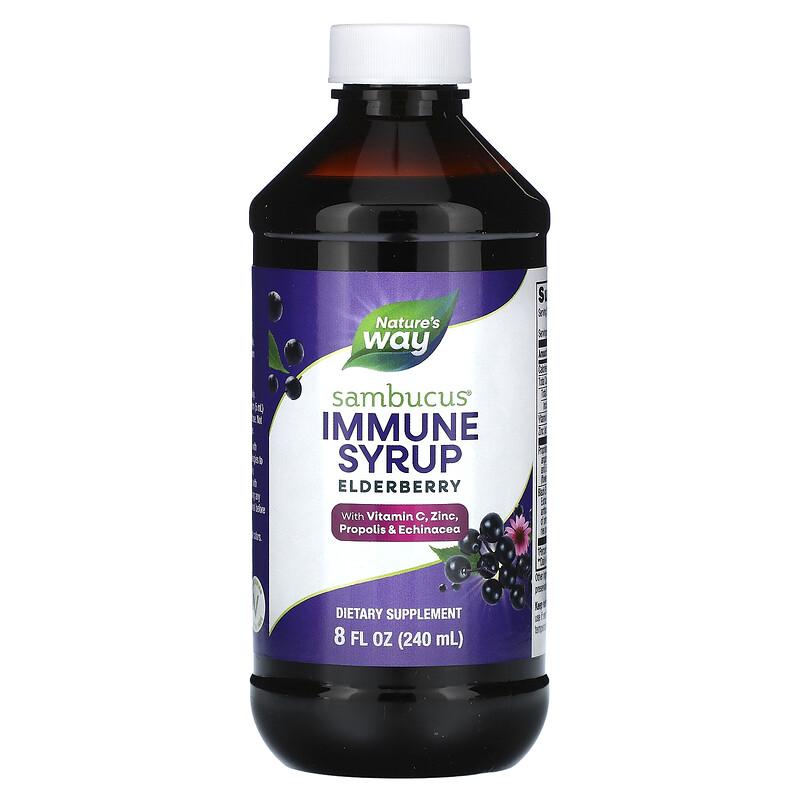 Sambucus, Immune Syrup, Elderberry, 8 fl oz (240 ml)