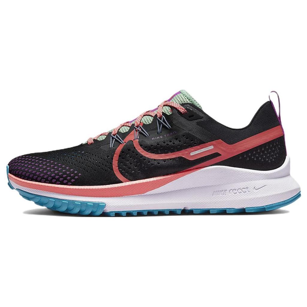 Nike React Pegasus Trail 4 Black Magic Ember Men Sneakers Vivid-Purple Enamel-Green DJ6158-003
