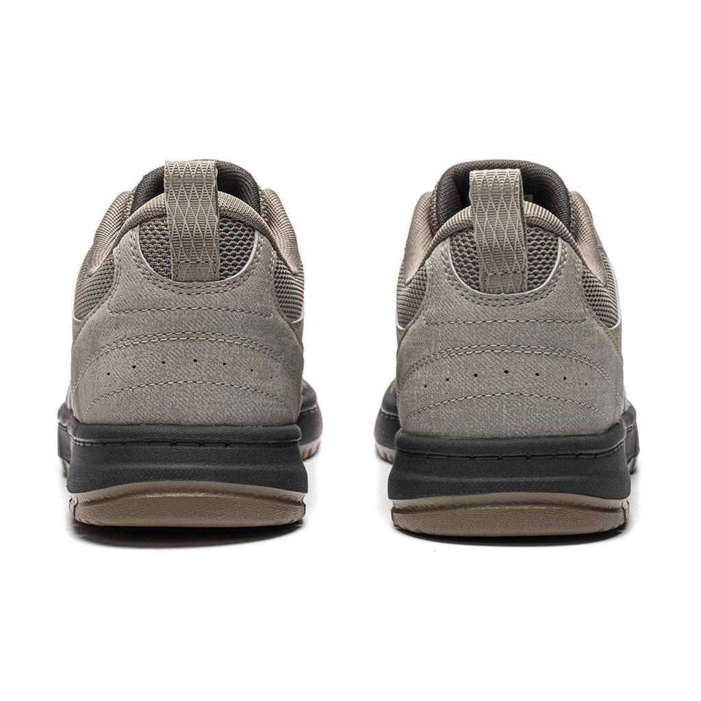 Li-Ning Tianji Lite Fashion Classic Versatile Comfortable Sports Non-Slip Wear-Resistant Low-Top Skate Shoes Men sneaker Brown Gray AGCW253-3