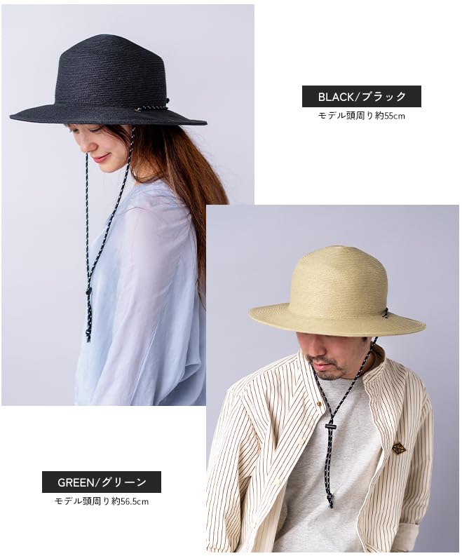 Nakota Paper Long Brim Straw Wide UV Navy Hat, Hat, Brim, Spring/Summer, Men's/Women's, Popular, Protection,