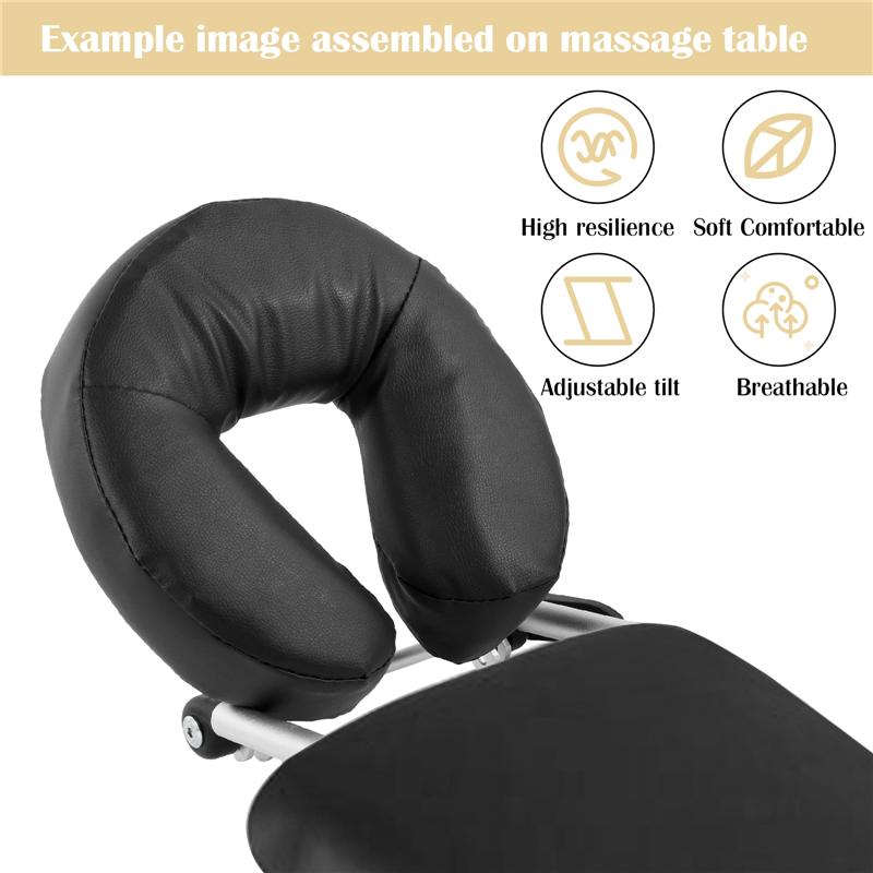 Universal Adjustable Massage Bed Face Headrest U-shaped Pillow Face Cradle Massage Bed Headrest Stand for Beauty Salon Bed