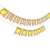 Birthday Party Baby Shower Burlap Summer Lemon Banner Party Decoration Bunting Garland Flag Layout