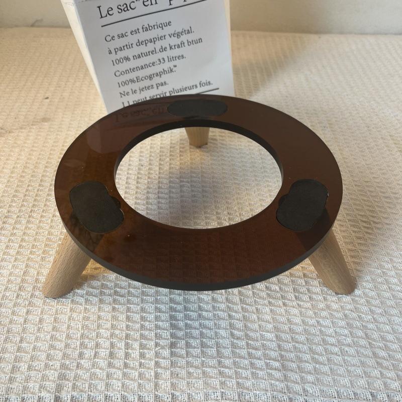 Harman Kardon Glazed Crystal Wood Anti-Slip Desktop Speaker Stand - Free Shipping & Ideal for Home Use