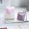 Rotating Stacking Love Silicone Mold for Handmade Wax Candle Gypsum Decoration Soap Kitchen Baking Cake Chocolate Mould