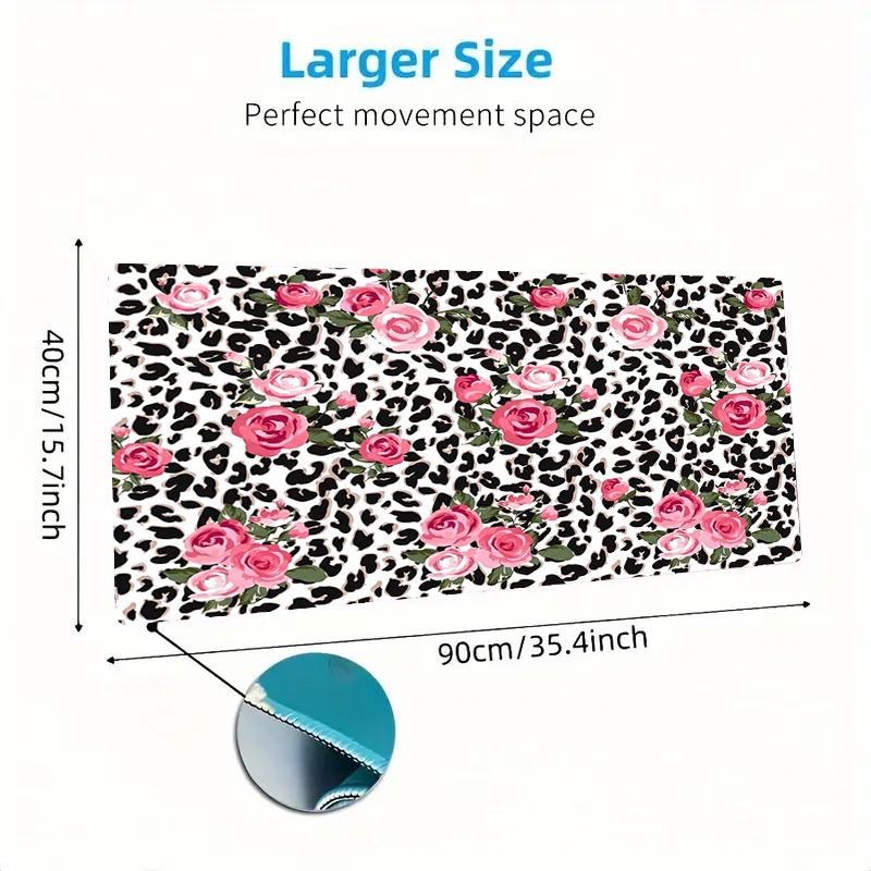 Leopard Art Color Mouse Pad Large Gaming Table Cushion Non-slip Laptop Tablet Big Mousepad XXL Mat Mini PC Playmat With Lock edge
