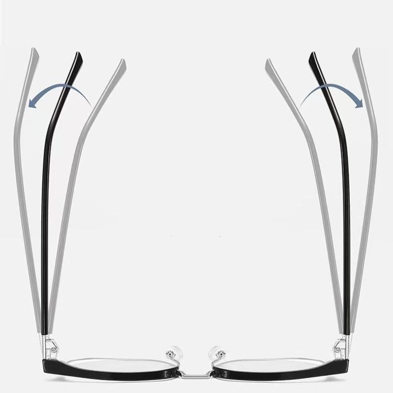 Fashion Square Glasses Anti-blue Light Glasses Men Semi Rimless Eyewear for Women Office Computer Goggle