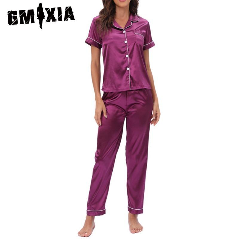 GMXIA Women's Loungewear Two-piece Loungewear Pyjama Set