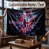 Custom Name Flannel Throw Blanket Bologna FC Pattern Warm Home Decoration