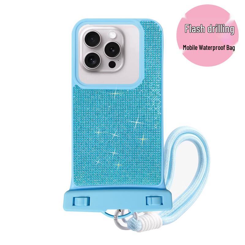 

Sparkle Waterproof Touchscreen Phone Case with Lanyard