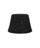 Bajal Va Studded Tweed Drop Bucket Hat Black