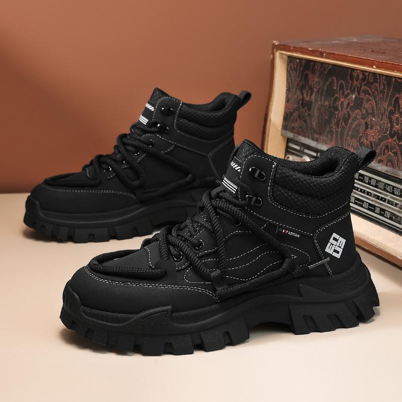 

Martin boots men s 2024 new autumn high-top shoes men s casual thick-soled heightening men s medium-top tooling trendy shoes are in stock 39