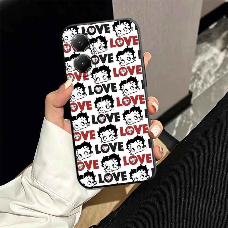 B-Bettys B-Boops Girl Soft Phone Case for Xiaomi Poco X5 X6 X7 X8 Pro Max X3 F7 F8 Ultra M8 M7 M6 M5 Redmi 15 15C 14C 13C 12C X4