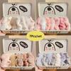 7Pcs/Set  Sweet Furry Hair Scrunchies Elastic Rubber Bands Ponytail Holder Rubber Ties For Women Girls Hair Accessories