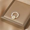 Hot Sell Elegant Sunflower 100% Natural Freshwater Pearl 14K Gold Filled Female Ring  For Women Party Gifts Cheap