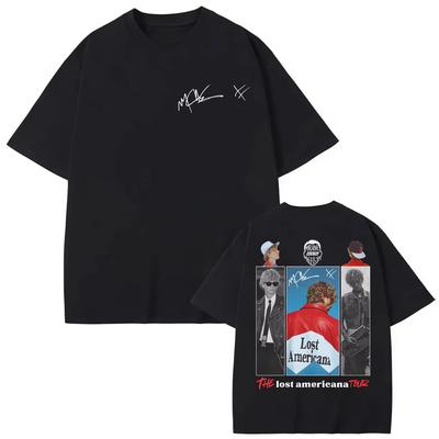 MGK Lost Americana Tour 2026 Graphic T Shirts Men Women Fashion Hip Hop Tshirts Springsummer Casual Cotton Short Sleeve Top