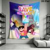 Steven Universe Wall Tapestry Aesthetic Wall Hanging Printed Fabric Blanket Decorative Tapestries for Bedroom Living Room Home Decor