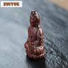 Purple Clay Maitreya Bodhisattva Incense Insertion Tea Pet Antique Tea Games Tea Figurine Play Toys Tea Zisha Statue Ornaments