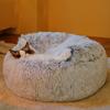 Katzenhaus Winter Plüsch Haustier Katzenbett Rundes Kissen Verdicken Warm Katzenkorb Haustier Schlafsack Kätzchennest Kleine Katzen